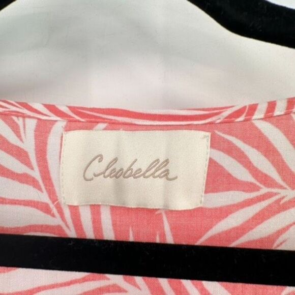 CLEOBELLA Dreamy Sunset Palm Print Bright Pink CoverUp One Size Medium Large - Picture 4 of 12
